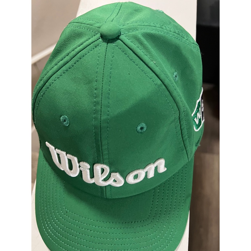 Wilson Staff Kids Golf Hat Green SnapX Adjustable Baseball Cap W/S Logo OSFM